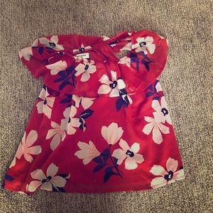Red Floral Kids Top.